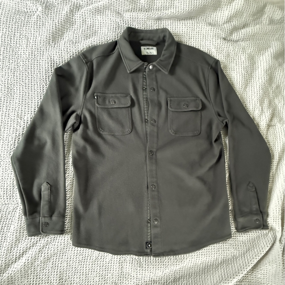 Linksoul Dark Green Button-Down Shirt